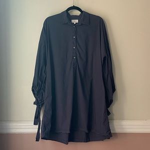 collared wrist-tie dress